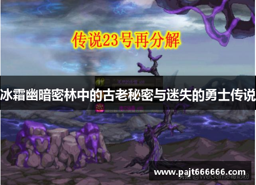 冰霜幽暗密林中的古老秘密与迷失的勇士传说